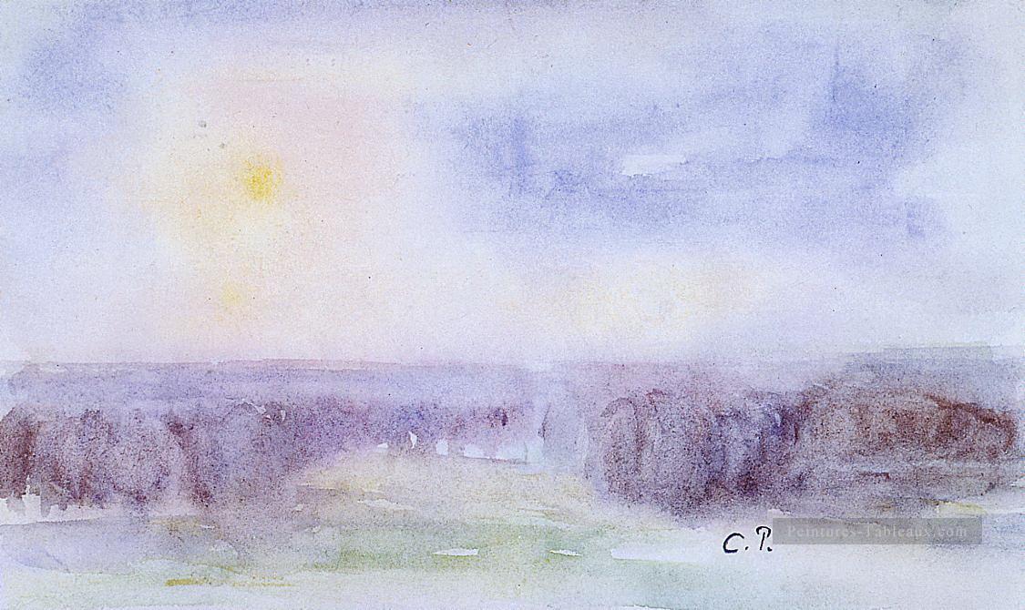 paysage à eragny Camille Pissarro Peintures à l'huile